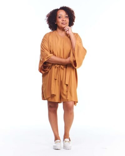 Conjunto 3 Peças = Kimono + Shorts + Regata