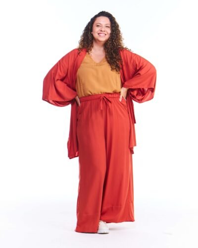 Conjunto 3 Peças = Kimono + Pantalona + Regata