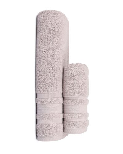 Jogo de Toalha (Banho + Rosto) Avere Violeta Claro Algodão