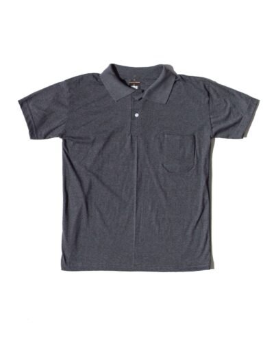 Camiseta Gola Polo Cinza Mescla Manga Curta