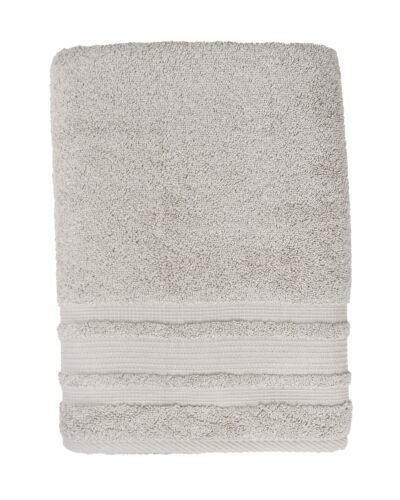 Toalha de Banho Avere Cinza Claro Algodão 1,5×0,8m