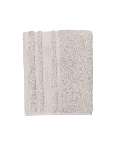 Toalha de Rosto Avere Cinza Claro Algodão 0,8×0,5m