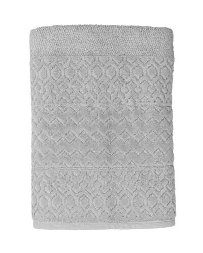 Toalha de Banho Loft Cinza Claro Algodão 1,3×0,7m