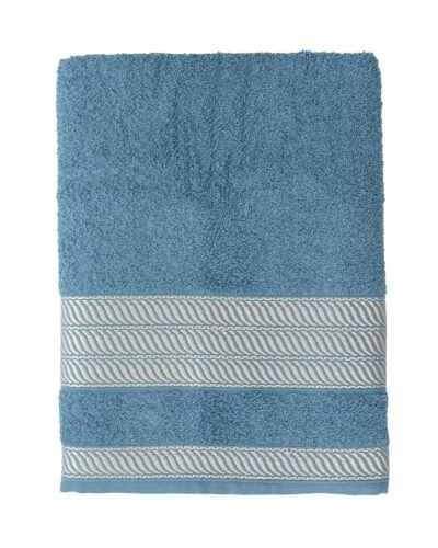 Toalha de Banho Siena Azul Escuro Algodão 1,5×0,8m