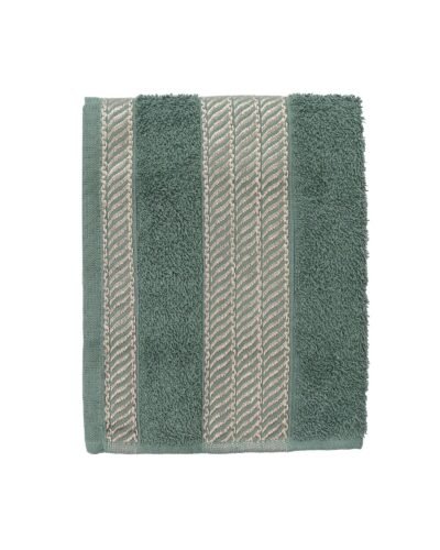 Toalha de Rosto Siena Verde Militar Algodão 0,8×0,5m